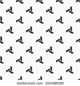 Abstract seamless pattern. Modern stylish texture. Repeating geometric tiles. Chevron elements form stylish tileable print. Polygonal grid of bold striped elements. Vector background.
