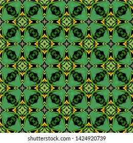 Abstract seamless pattern modern stylish abstract texture. Stylish fabric print with ethnic ornate design