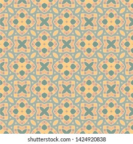 Abstract seamless pattern modern stylish abstract texture. Stylish fabric print with ethnic ornate design