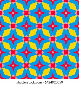 Abstract seamless pattern modern stylish abstract texture. Stylish fabric print with ethnic ornate design