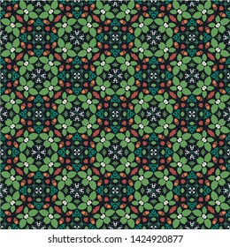 Abstract seamless pattern modern stylish abstract texture. Stylish fabric print with ethnic ornate design
