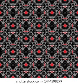 Abstract seamless pattern modern stylish abstract texture. Stylish fabric print with ethnic ornate design