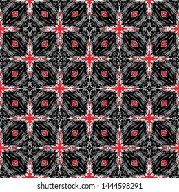Abstract seamless pattern modern stylish abstract texture. Stylish fabric print with ethnic ornate design