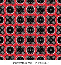 Abstract seamless pattern modern stylish abstract texture. Stylish fabric print with ethnic ornate design