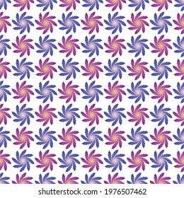 Abstract Seamless Pattern. Modern stylish texture. Composition from flowers. For print, Textile, wrapping, wallpaper, website, Banner. Simple digital drawing with mandalas.	