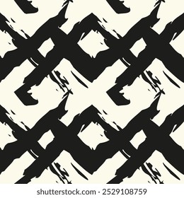 Abstract seamless pattern. Modern stylish texture. Repeating geometric tiles with linear striped rhombuses. Contemporary graphic design.