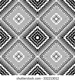 Abstract seamless pattern. Modern stylish texture geometric background with lines, rhombus
