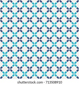 Abstract seamless pattern. Modern stylish texture. Regularly repeating rhombuses made of geometric shapes. Linear style. Vector color background.