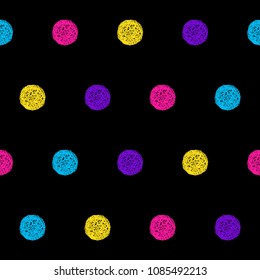 Abstract seamless pattern. Modern swatch background for birthday card, kids party invitation, wallpaper, holiday wrapping paper, shop sale poster, fabric, bag print, t shirt, workshop advertising