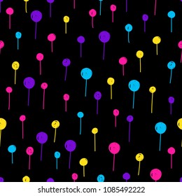 Abstract seamless pattern. Modern swatch background for birthday card, kids party invitation, wallpaper, holiday wrapping paper, shop sale poster, fabric, bag print, t shirt, workshop advertising