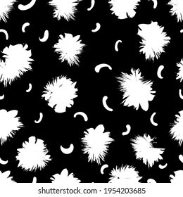 abstract seamless pattern  monochrom black