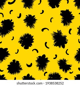 abstract seamless pattern  monochrom yellow