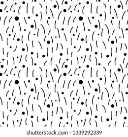 Abstract seamless pattern. Monochrome.