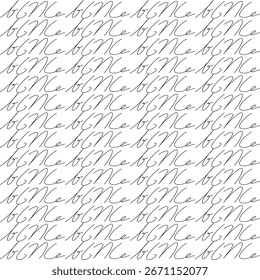 Abstraktes, nahtloses Muster. Monochromer Hintergrund. Handgezeichnete Vektorgrafik.