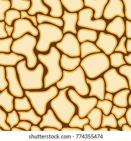 Abstract seamless pattern with monochrome mosaic khaki
