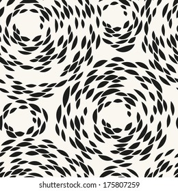 Abstract seamless pattern. Monochrome repeating texture. Abstract background