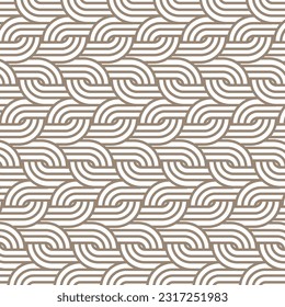Abstract seamless pattern with monochrome striped
elements vector background