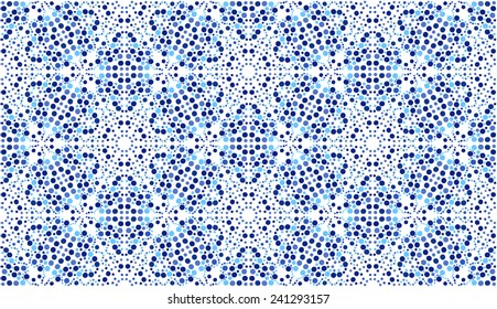 Abstract seamless pattern in Moroccan style, vector background