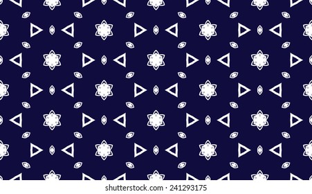 Abstract seamless pattern in Moroccan style, vector background