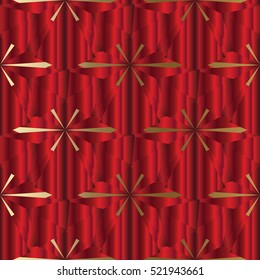 Abstract seamless pattern. Mosaic modern vector background.