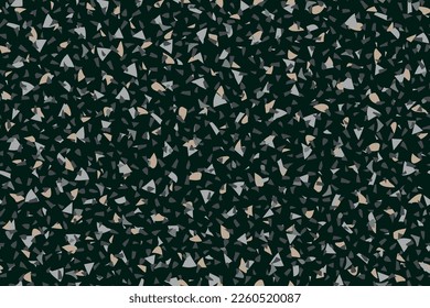 Resumen Patrón sin inconvenientes. Diseño clásico veneciano-musulmán. Patrón de vectores Terrazzo Beige. Fondo de vidrio verde del vector de color verde de impresión Terrazzo. Textura de Granito de Roca de Mármol. Arte Irregular veneciano en el suelo.