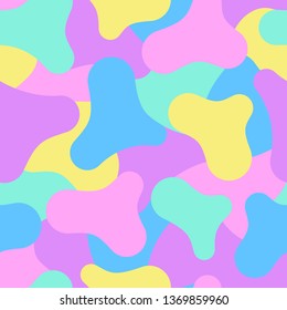Abstract seamless pattern with multi-colored spots. Vector illustration EPS10.