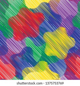 Abstract seamless pattern with multi-colored spots. Vector illustration EPS10.