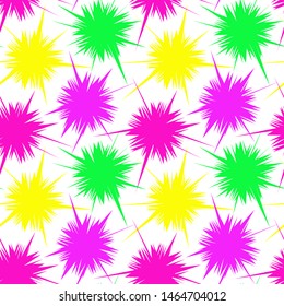Abstract seamless pattern with multicolored stars.