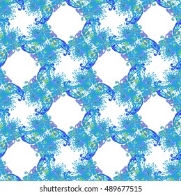 Abstract seamless pattern for new design work with handmade doodle. Zentangle inspired art style.