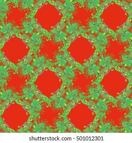 Abstract seamless pattern for new design work with handmade doodle. Zentangle inspired art style.