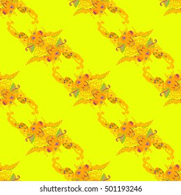 Abstract seamless pattern for new design work with handmade doodle. Zentangle inspired art style.