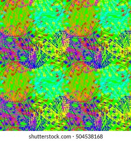 Abstract seamless pattern for new design work with handmade doodle. Zentangle inspired art style.