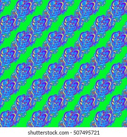 Abstract seamless pattern for new design work with handmade doodle. Zentangle inspired art style.