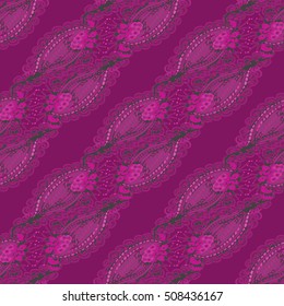 Abstract seamless pattern for new design work with handmade doodle. Zentangle inspired art style.