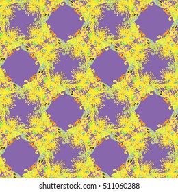 Abstract seamless pattern for new design work with handmade doodle. Zentangle inspired art style.