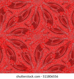 Abstract seamless pattern for new design work with handmade doodle. Zentangle inspired art style.