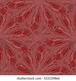Abstract seamless pattern for new design work with handmade doodle. Zentangle inspired art style.