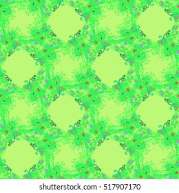 Abstract seamless pattern for new design work with handmade doodle. Zentangle inspired art style.