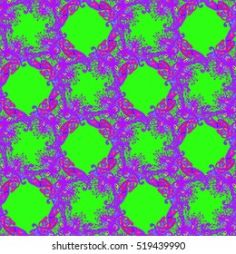 Abstract seamless pattern for new design work with handmade doodle. Zentangle inspired art style.