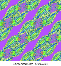 Abstract seamless pattern for new design work with handmade doodle. Zentangle inspired art style.