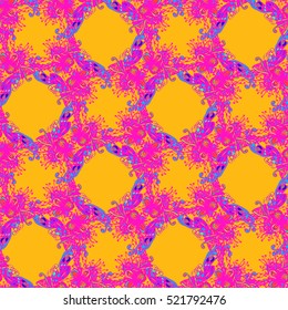 Abstract seamless pattern for new design work with handmade doodle. Zentangle inspired art style.