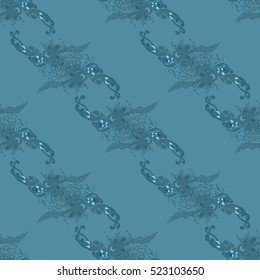 Abstract seamless pattern for new design work with handmade doodle. Zentangle inspired art style.