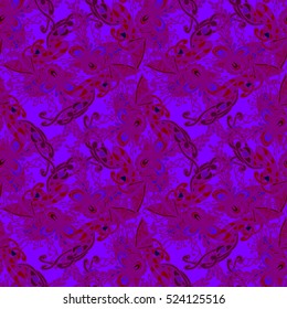 Abstract seamless pattern for new design work with handmade doodle. Zentangle inspired art style.