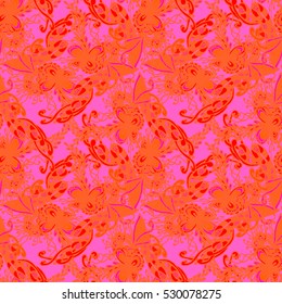 Abstract seamless pattern for new design work with handmade doodle. Zentangle inspired art style.