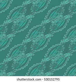 Abstract seamless pattern for new design work with handmade doodle. Zentangle inspired art style.