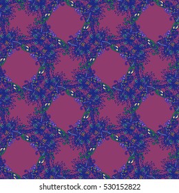 Abstract seamless pattern for new design work with handmade doodle. Zentangle inspired art style.