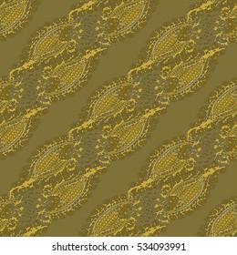 Abstract seamless pattern for new design work with handmade doodle. Zentangle inspired art style.