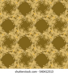 Abstract seamless pattern for new design work with handmade doodle. Zentangle inspired art style.