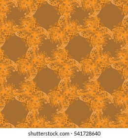 Abstract seamless pattern for new design work with handmade doodle. Zentangle inspired art style.