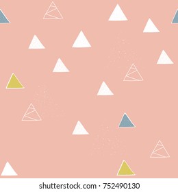 Abstract seamless pattern, nordic design, vector illustration